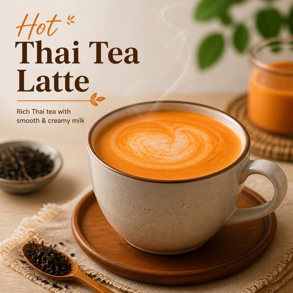 Hot Thai Tea Latte